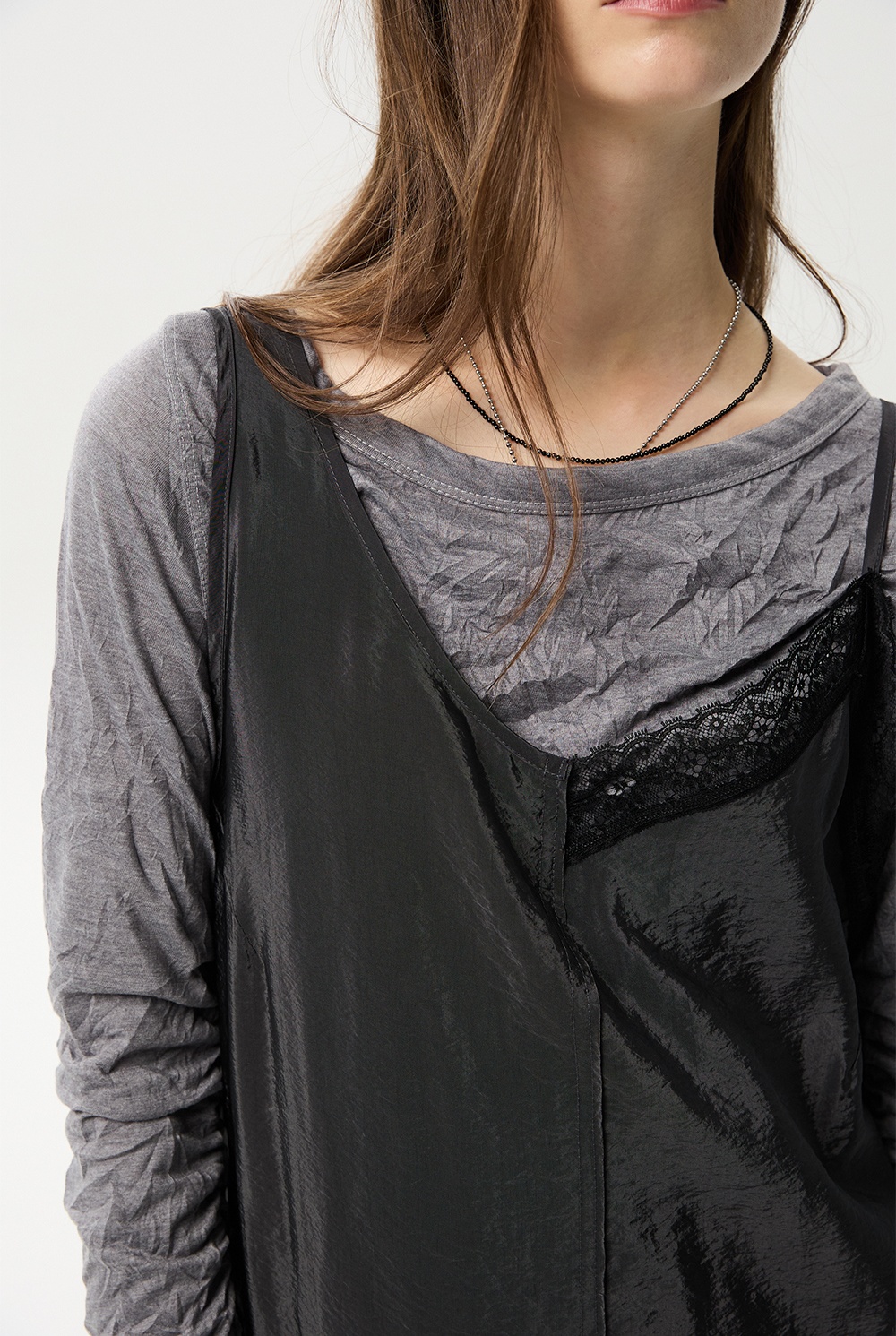 ML14 / UNBALANCED LAYERED DRESS