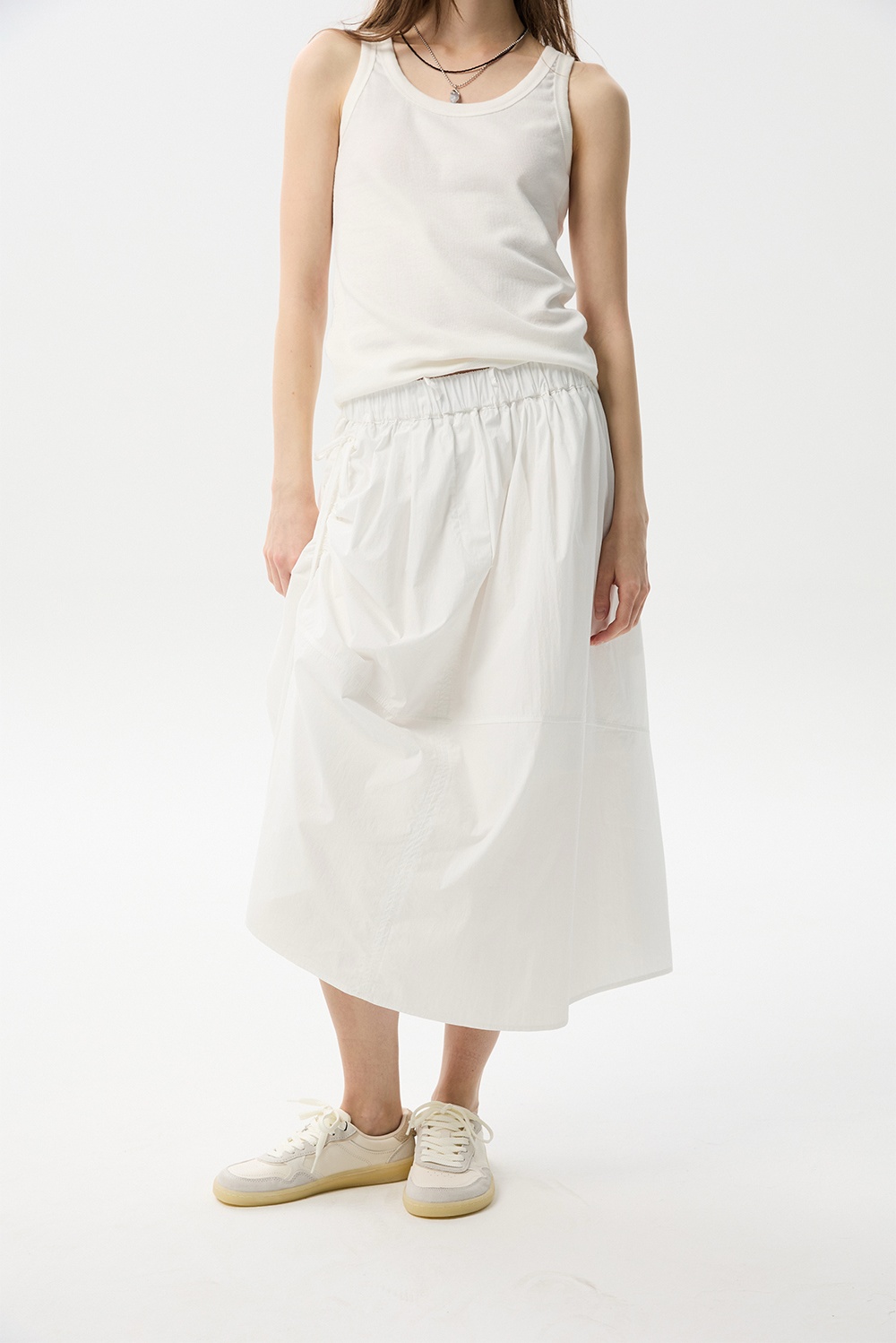 ML22 / UNBALANCED STRING FLARE SKIRT