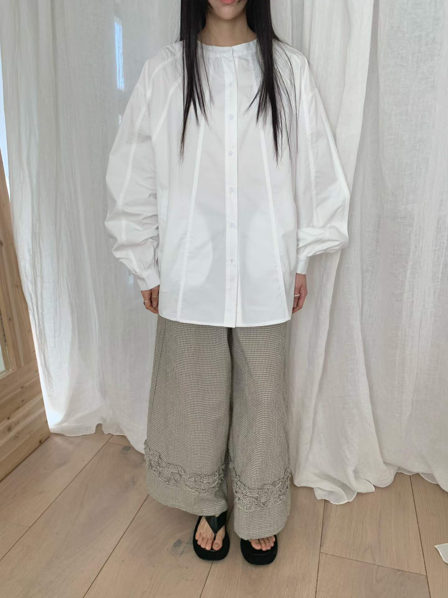ELOUISE PANEL BUTTON SHIRT