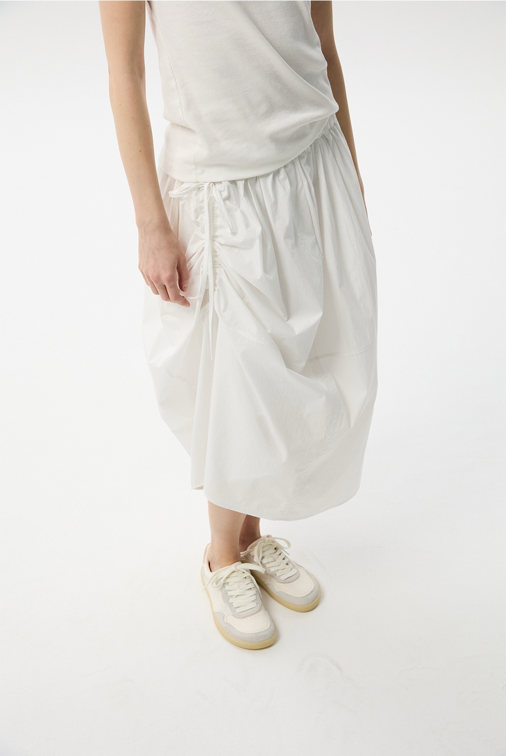 ML22 / UNBALANCED STRING FLARE SKIRT