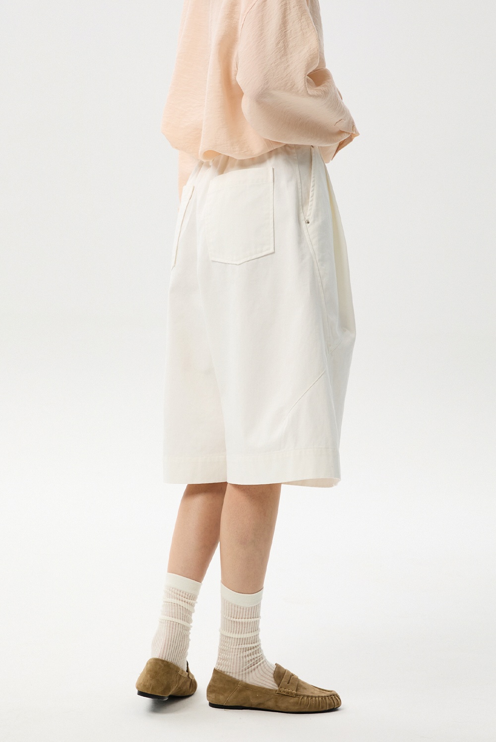 ML19 / COTTON WIDE BERMUDA PANTS