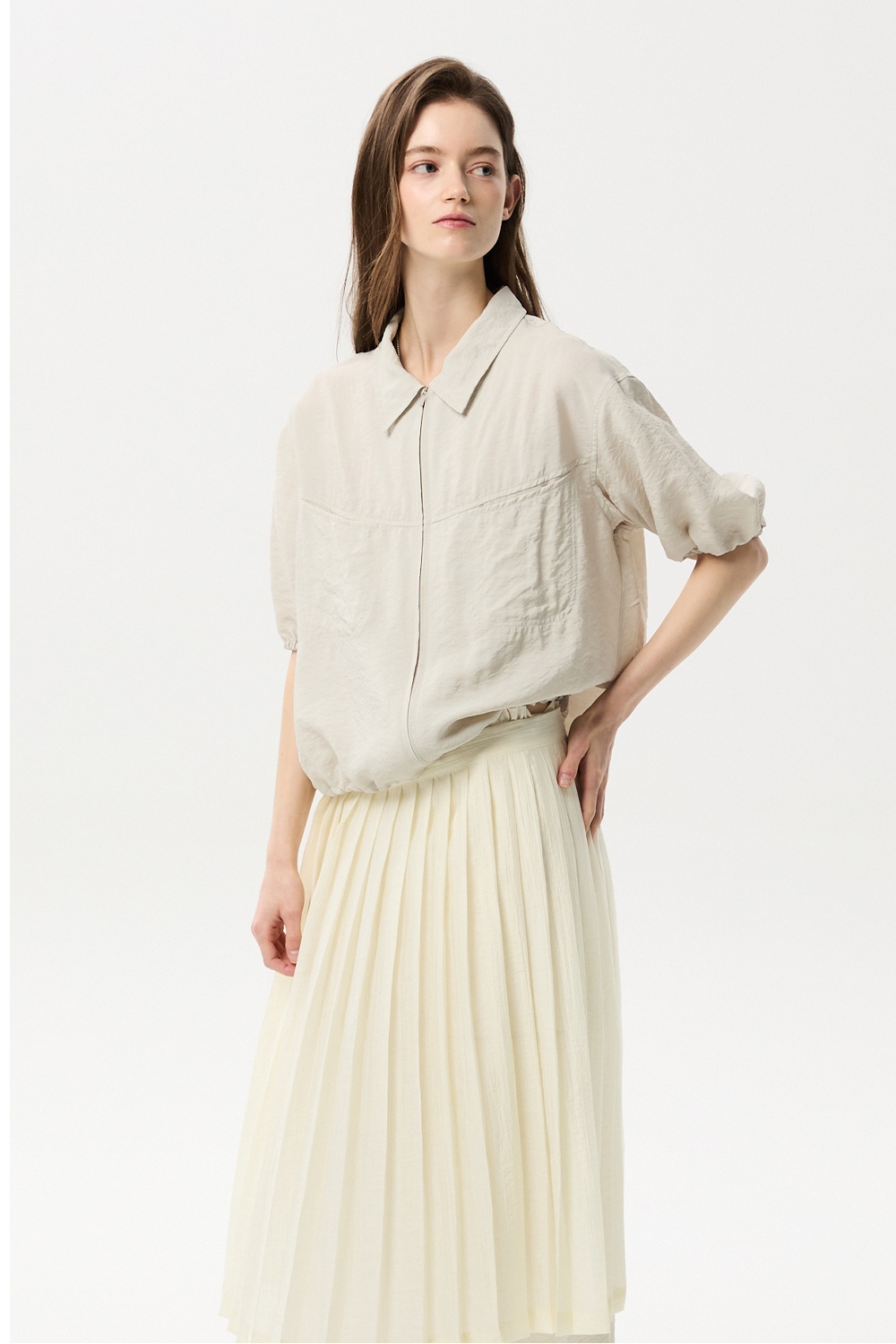 ML10 / SHORT SLEEVE ZIP-UP SHIRTS