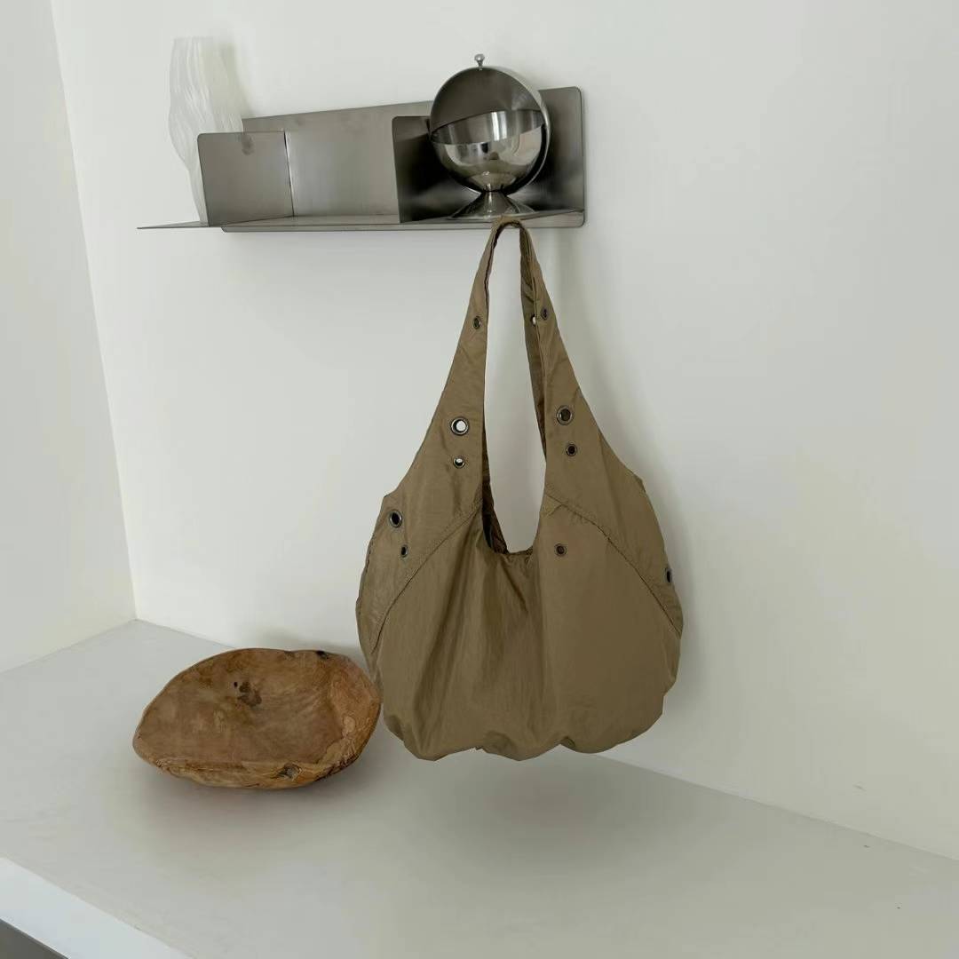 DORIS EYELET HOBO SHOULDER BAG