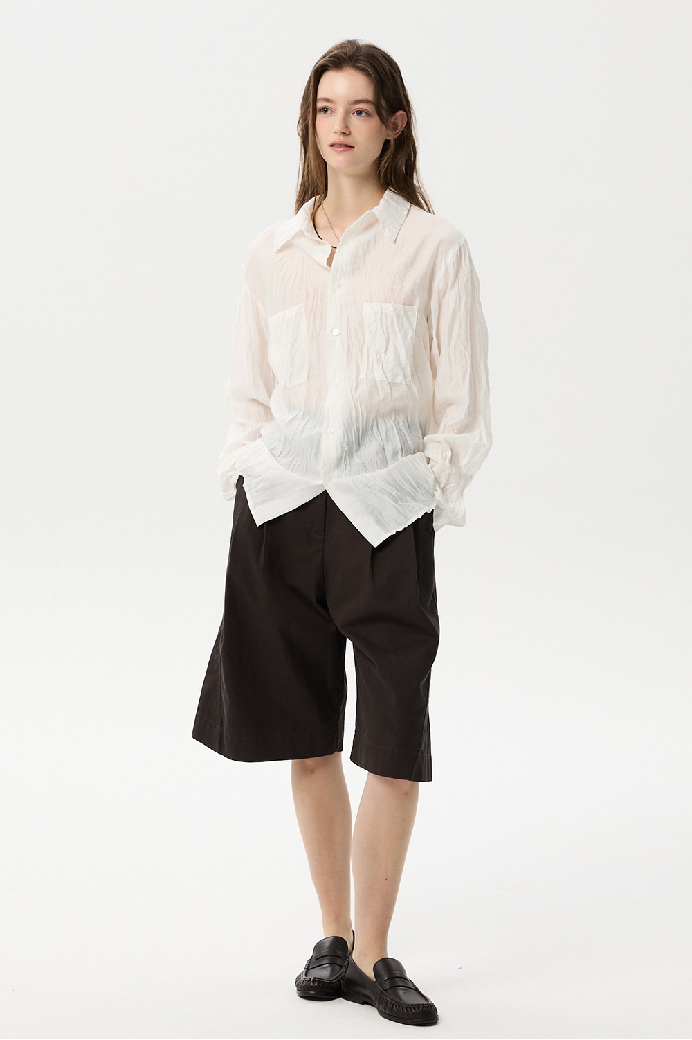 ML13 / CRINKLE LONG SLEEVES SHIRTS