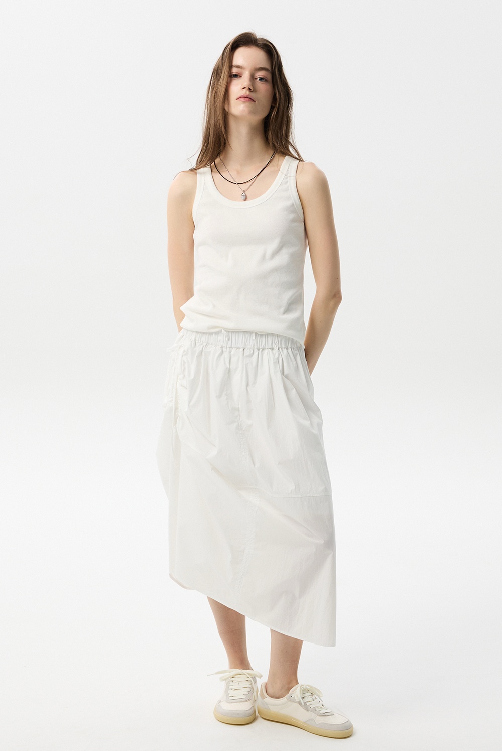 ML22 / UNBALANCED STRING FLARE SKIRT