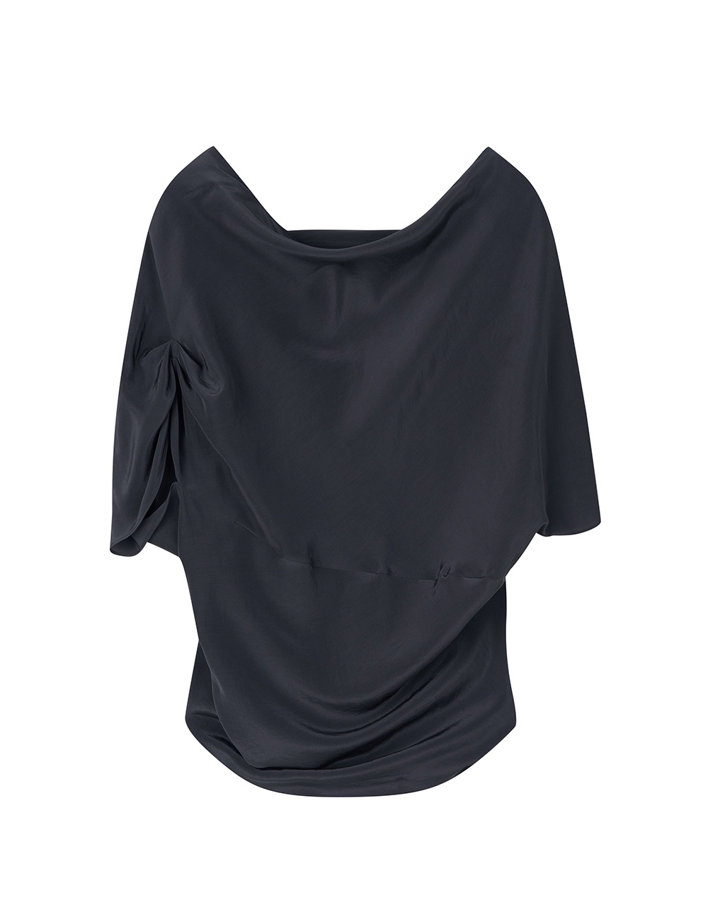 ML09 / UNBALANCED DRAPE SHIRTS