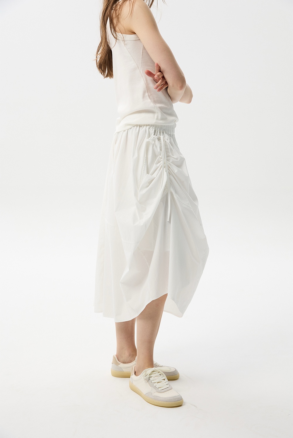 ML22 / UNBALANCED STRING FLARE SKIRT