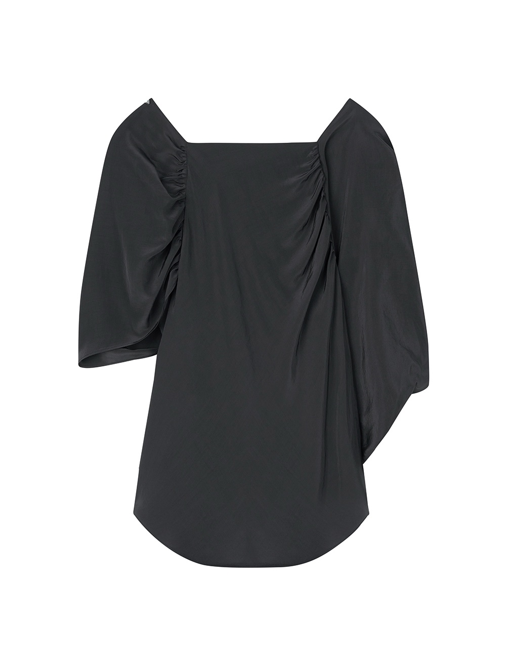 ML09 / UNBALANCED DRAPE SHIRTS