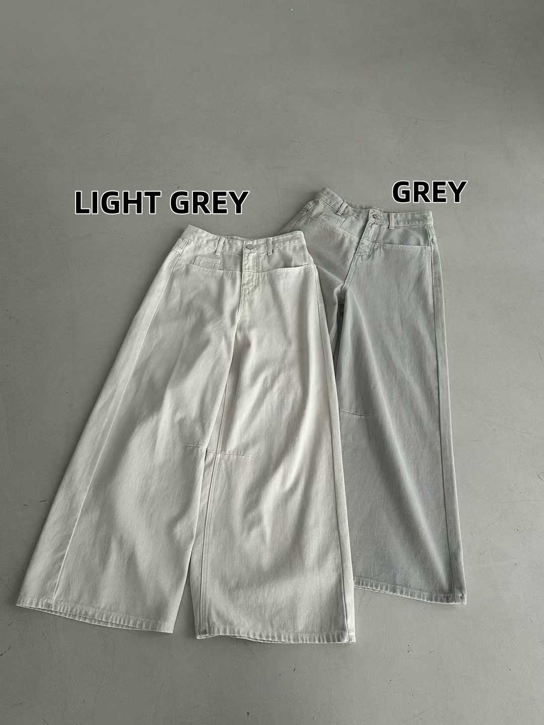 ELSIE DROP FRONT SLIT POCKETS JEANS