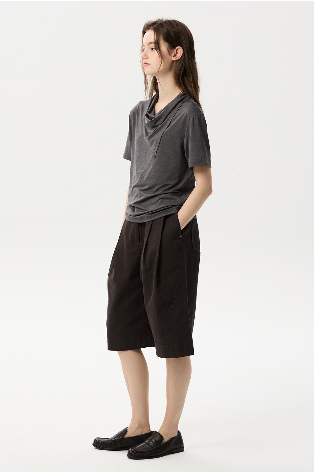 ML19 / COTTON WIDE BERMUDA PANTS