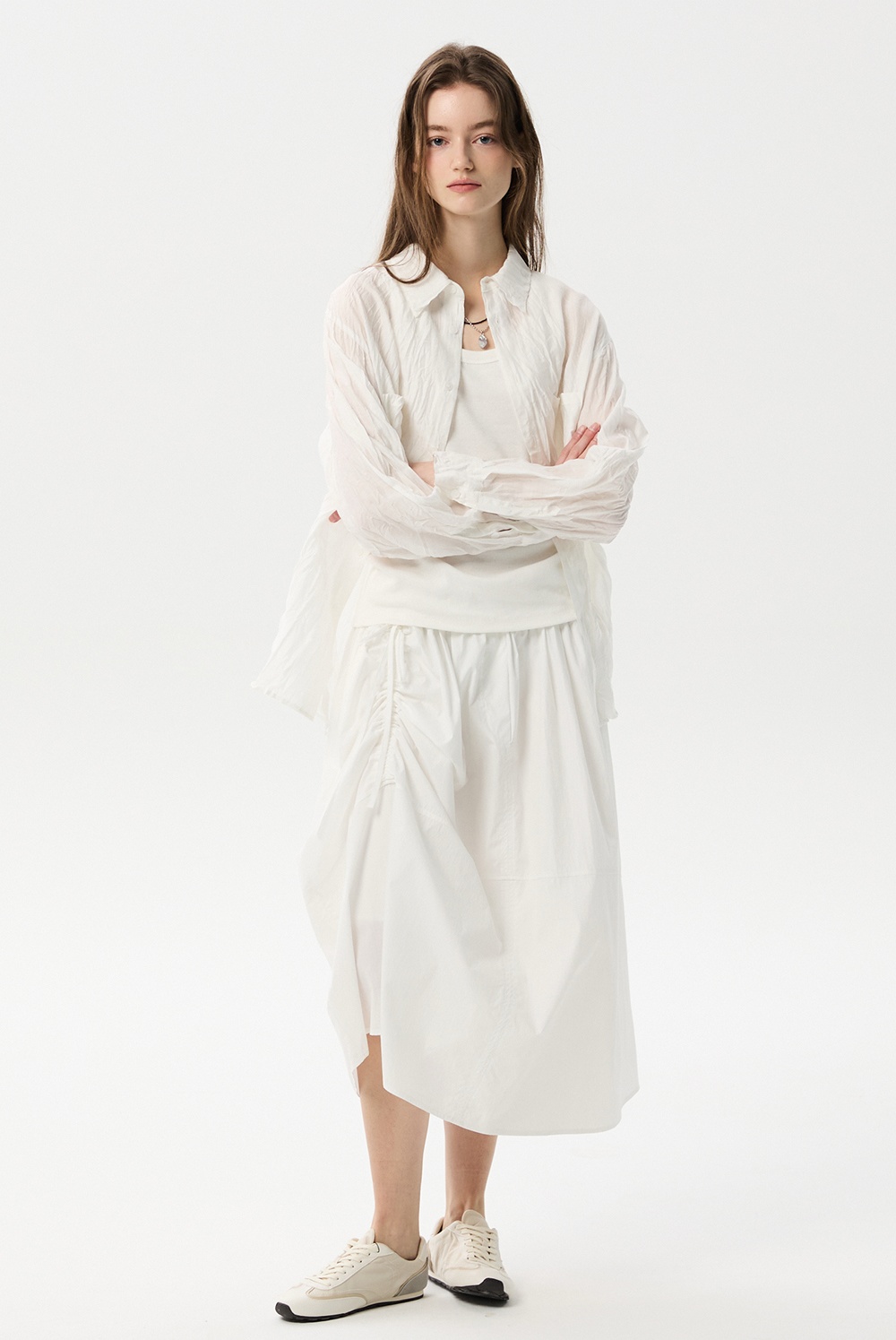 ML22 / UNBALANCED STRING FLARE SKIRT