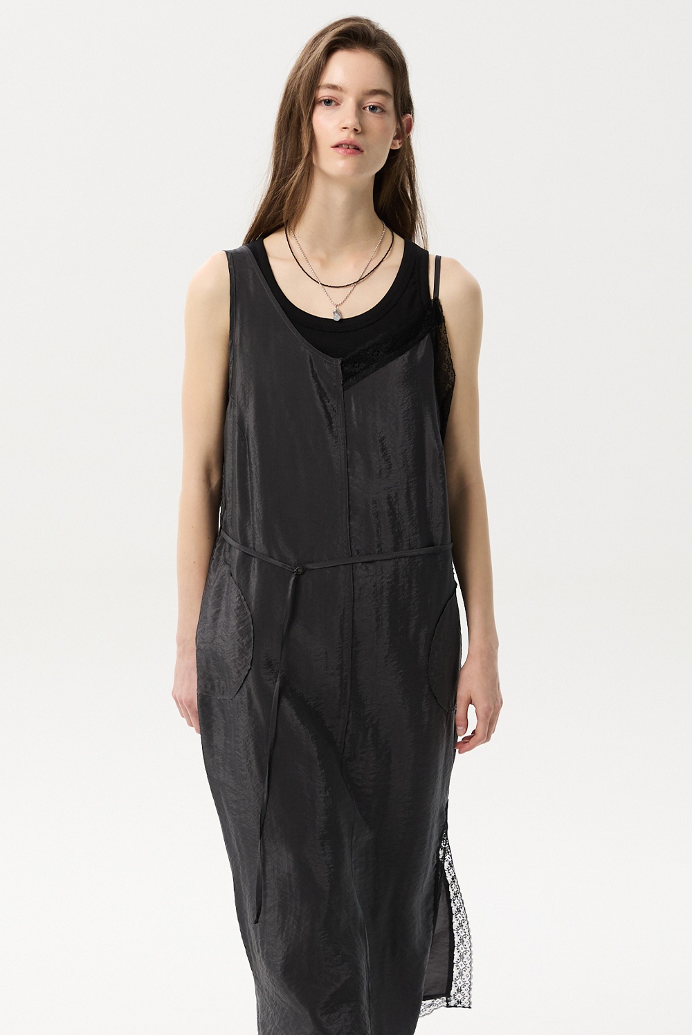 ML14 / UNBALANCED LAYERED DRESS