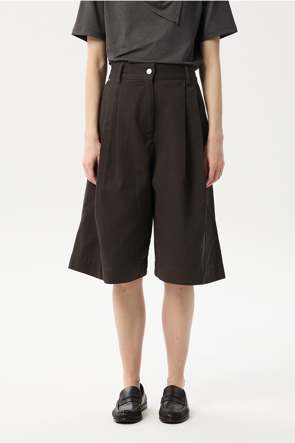 ML19 / COTTON WIDE BERMUDA PANTS