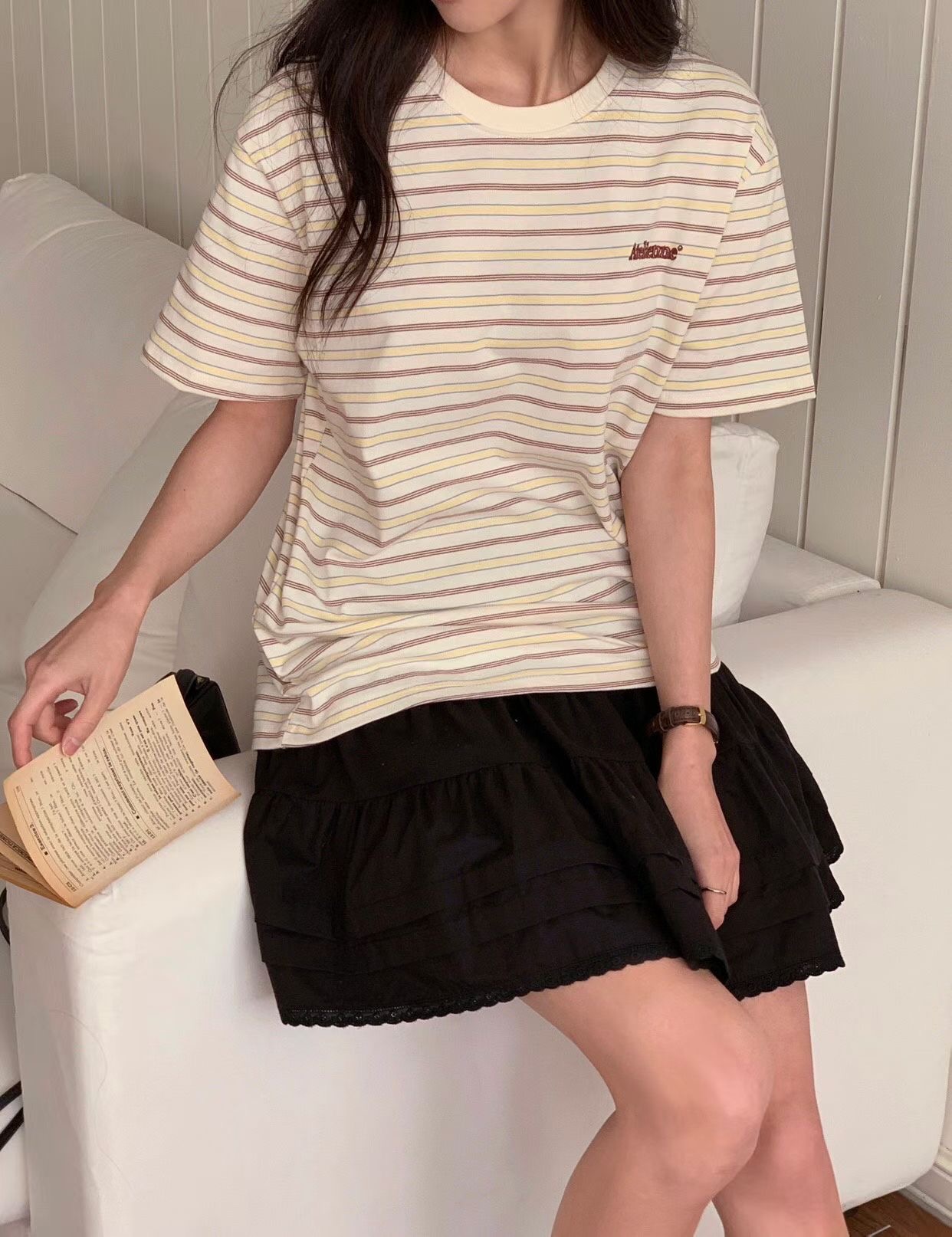 DAHLIA “ATELEMIE” STRIPE TEE-SHIRT