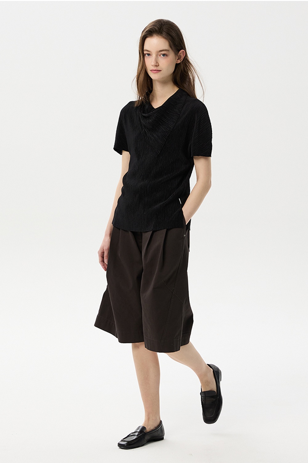 ML19 / COTTON WIDE BERMUDA PANTS