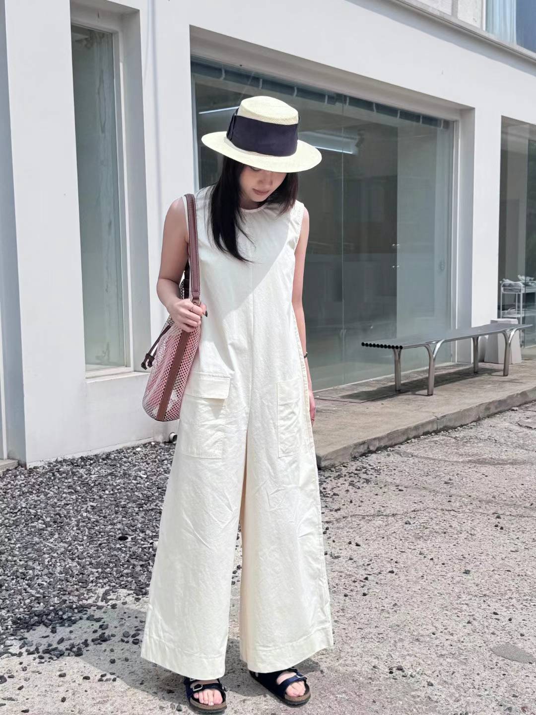 DASHA POCKET SLEEVELESS PANTSUIT