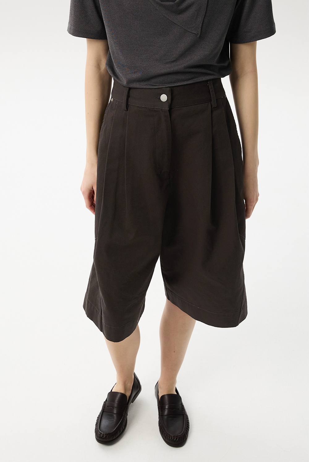 ML19 / COTTON WIDE BERMUDA PANTS