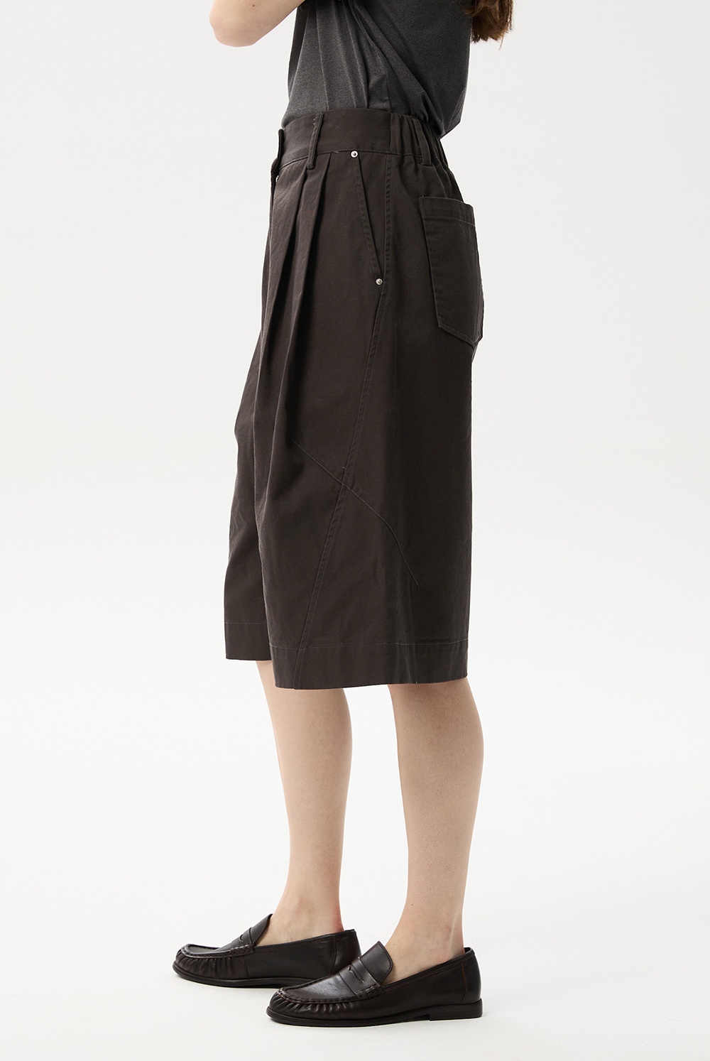 ML19 / COTTON WIDE BERMUDA PANTS