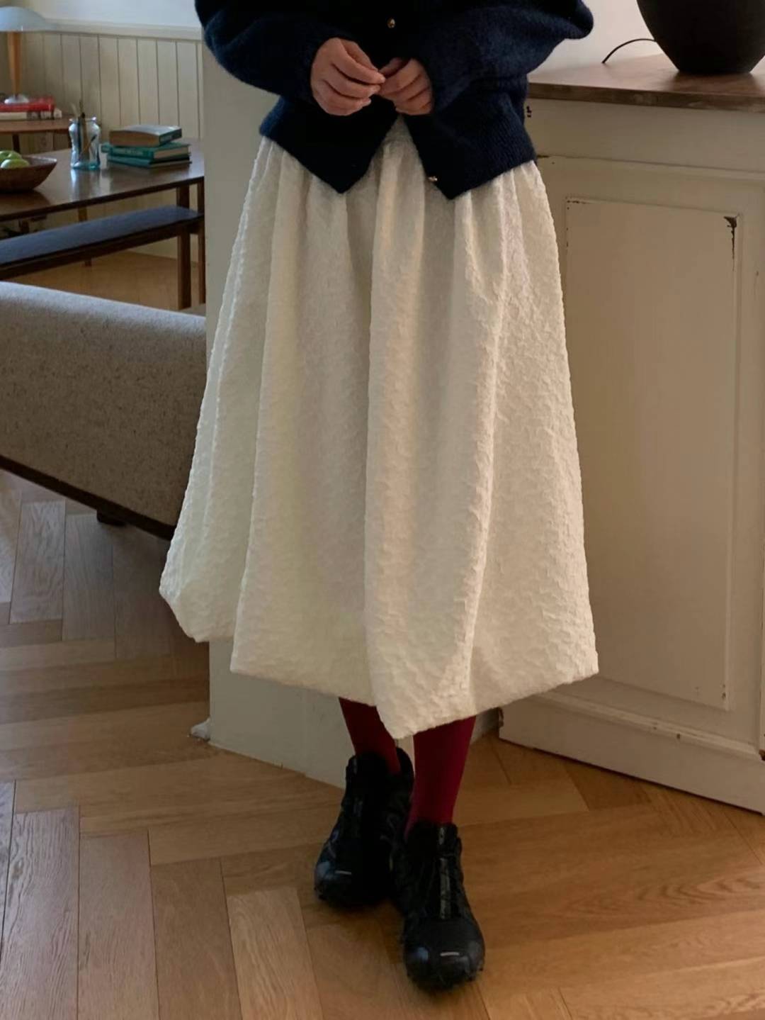 COHEN TEXTURED BUBBLE SKIRT