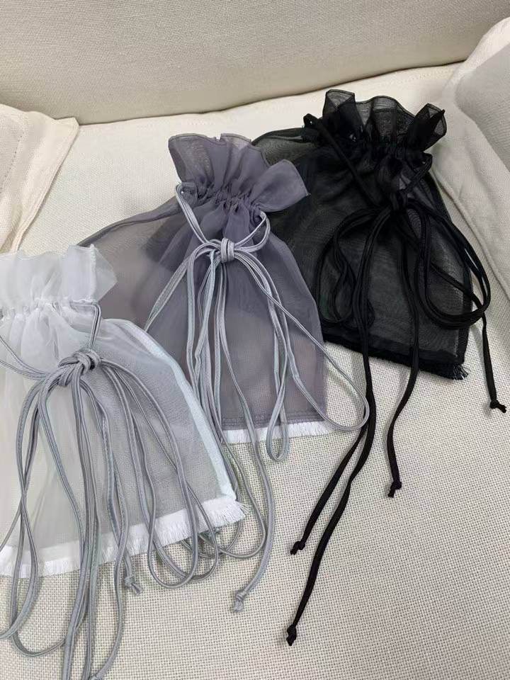 FELICITY CHIFFON DRAWSTRING POUCH