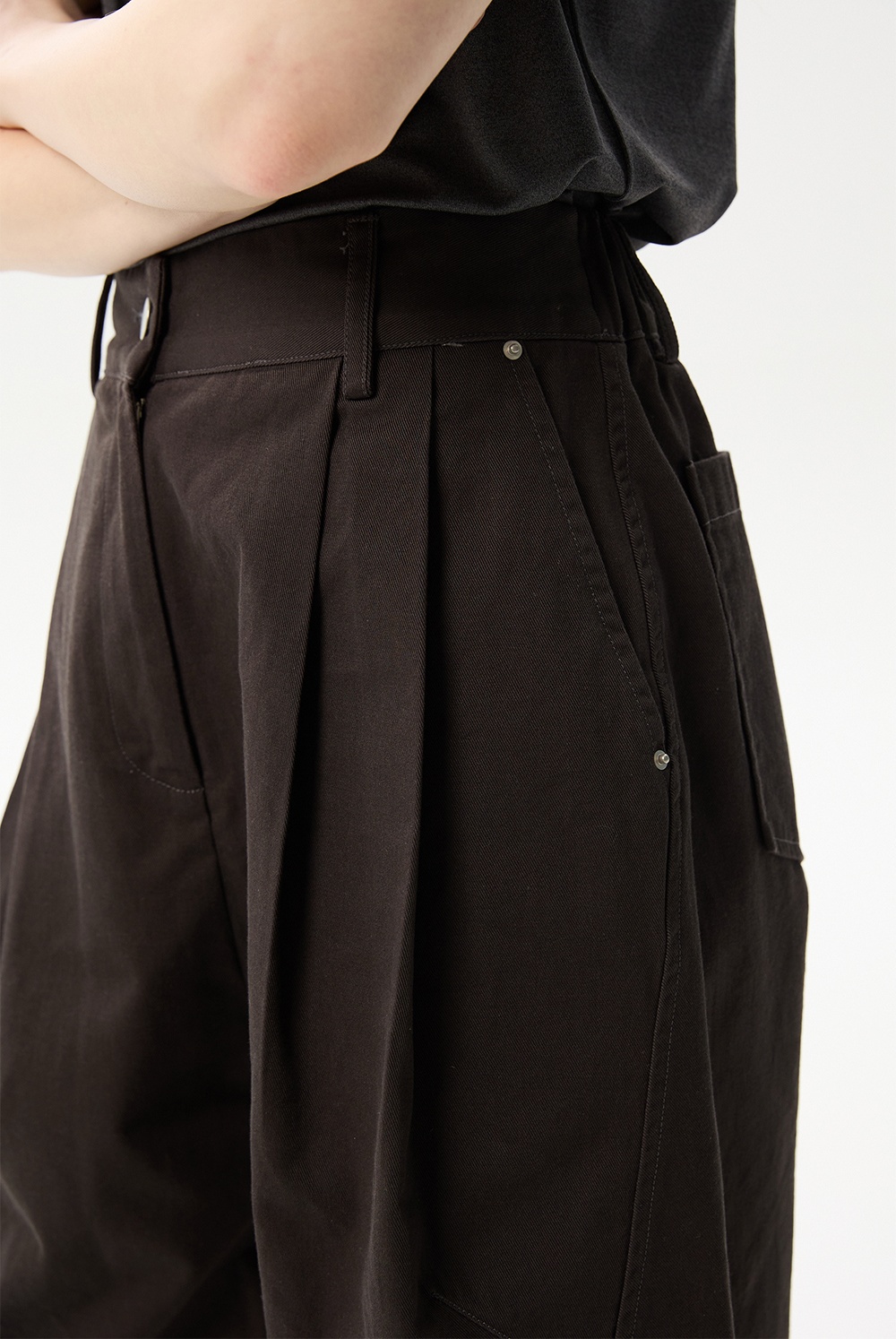 ML19 / COTTON WIDE BERMUDA PANTS