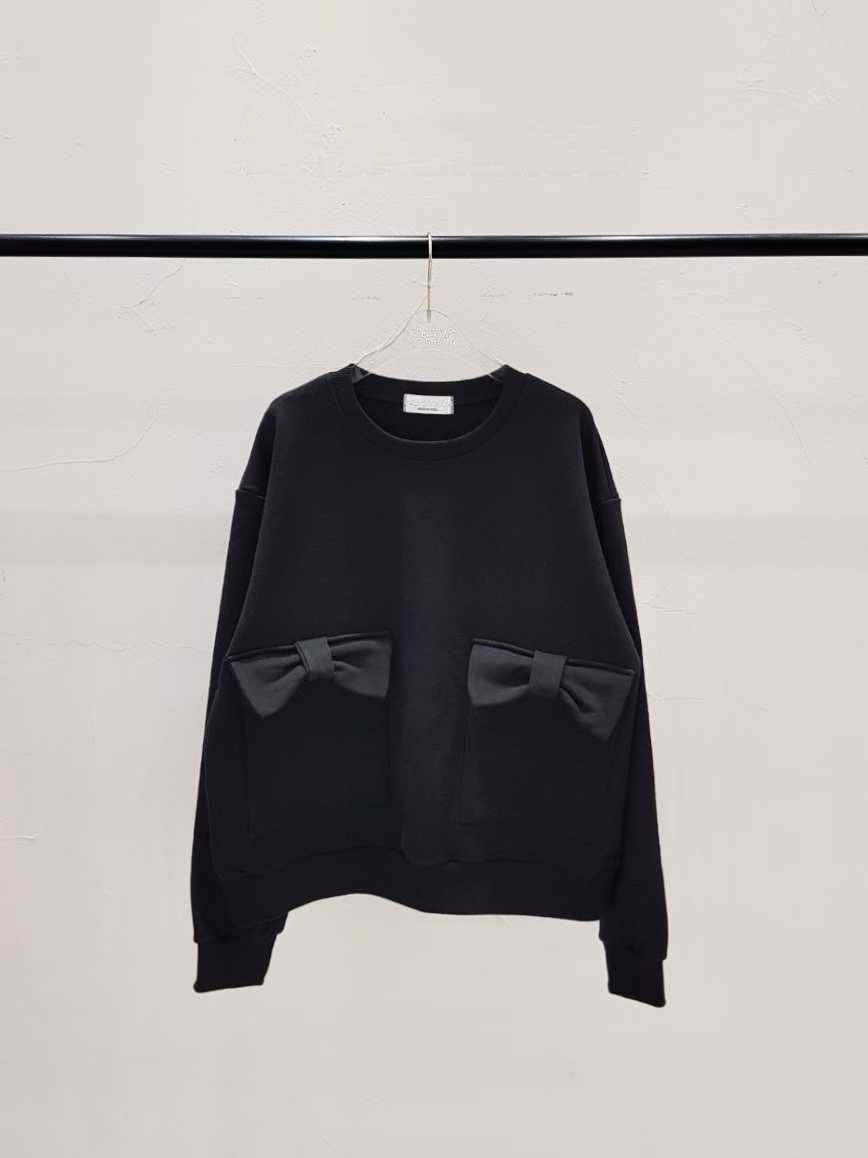 DAISY BOW POCKET SWEATSHIRT