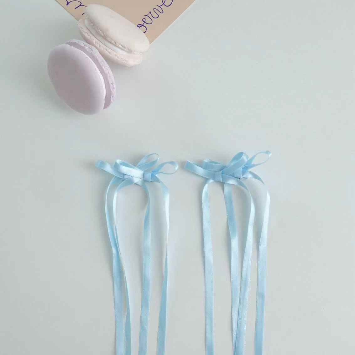 CARMEN LONG RIBBON BOW CLIP