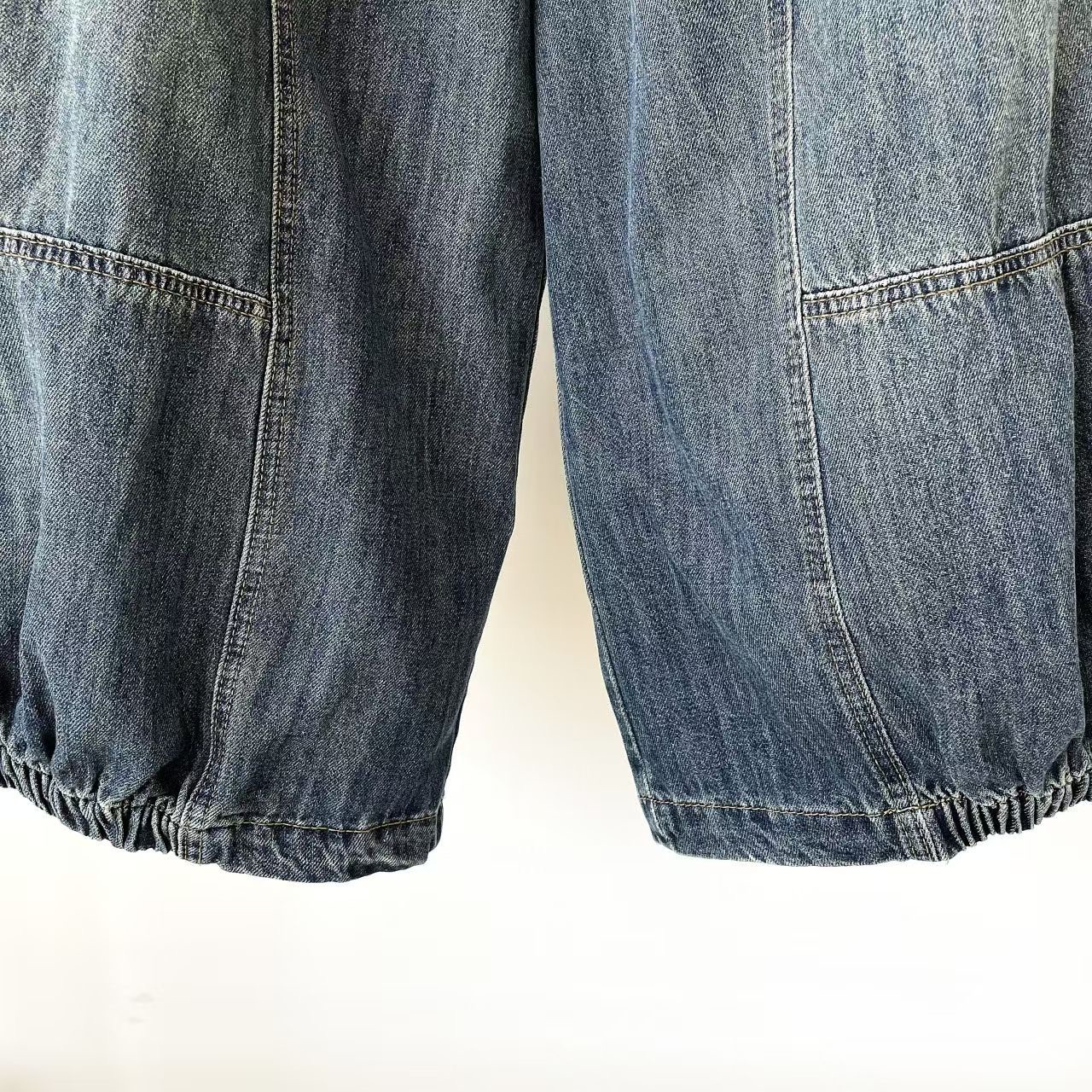 YQ28 / BALLOON DENIM HAREM PANTS