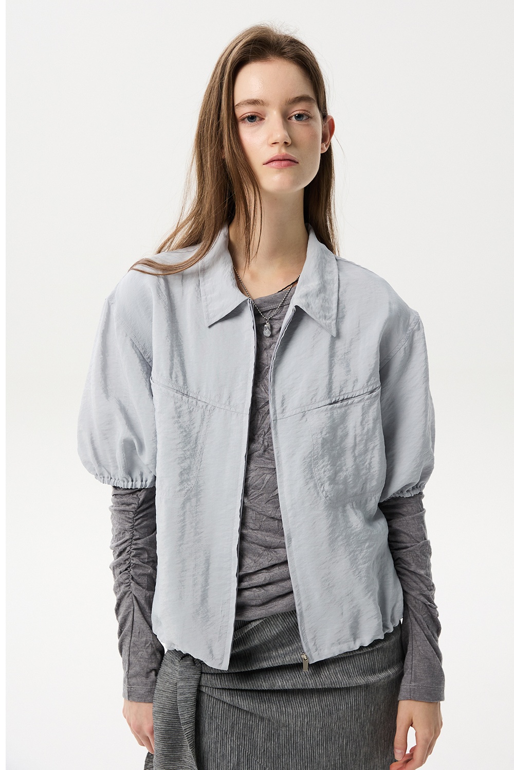 ML10 / SHORT SLEEVE ZIP-UP SHIRTS