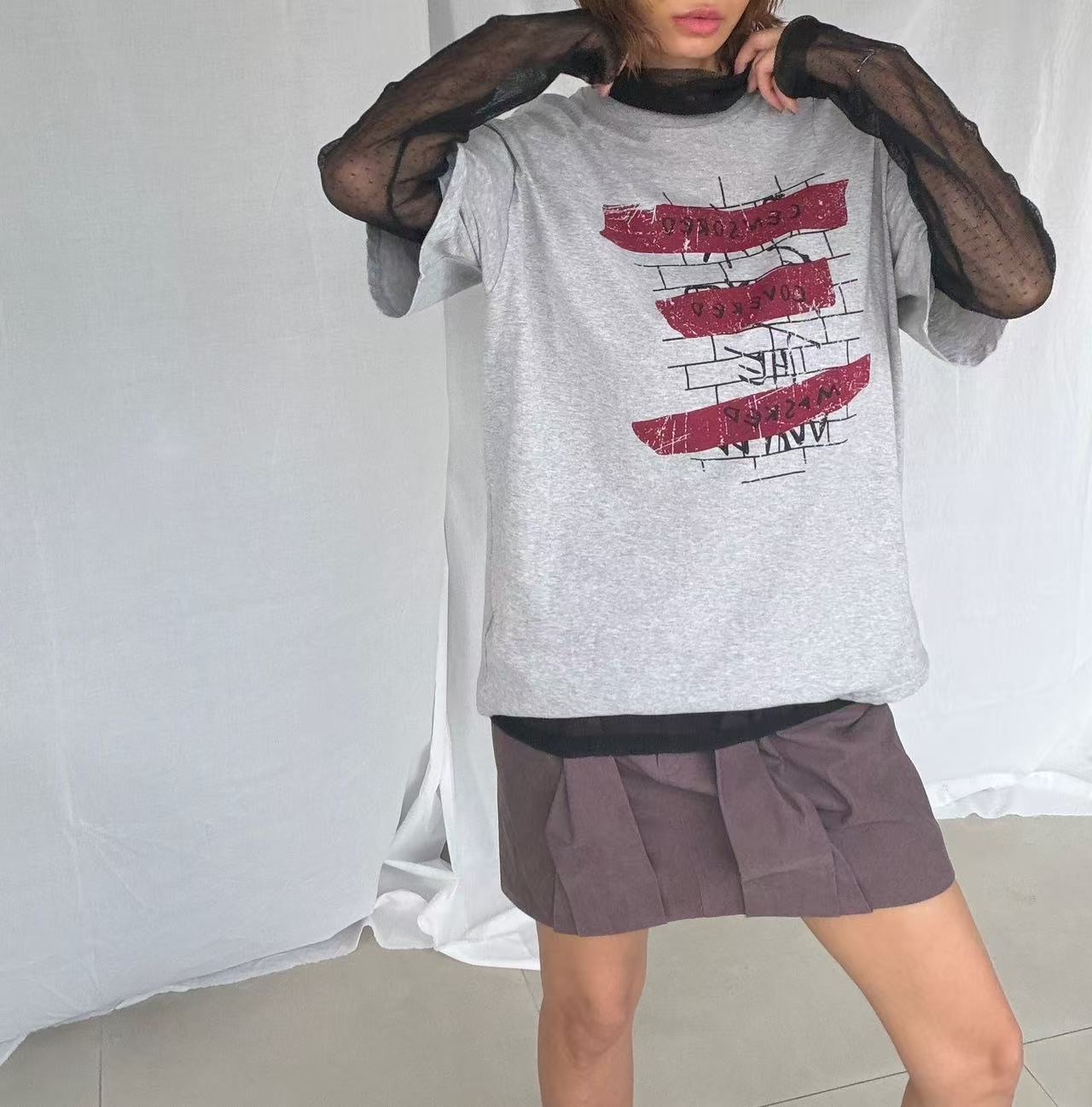 PT31 / CENSORED GRAPHIC OVERSIZED TEE