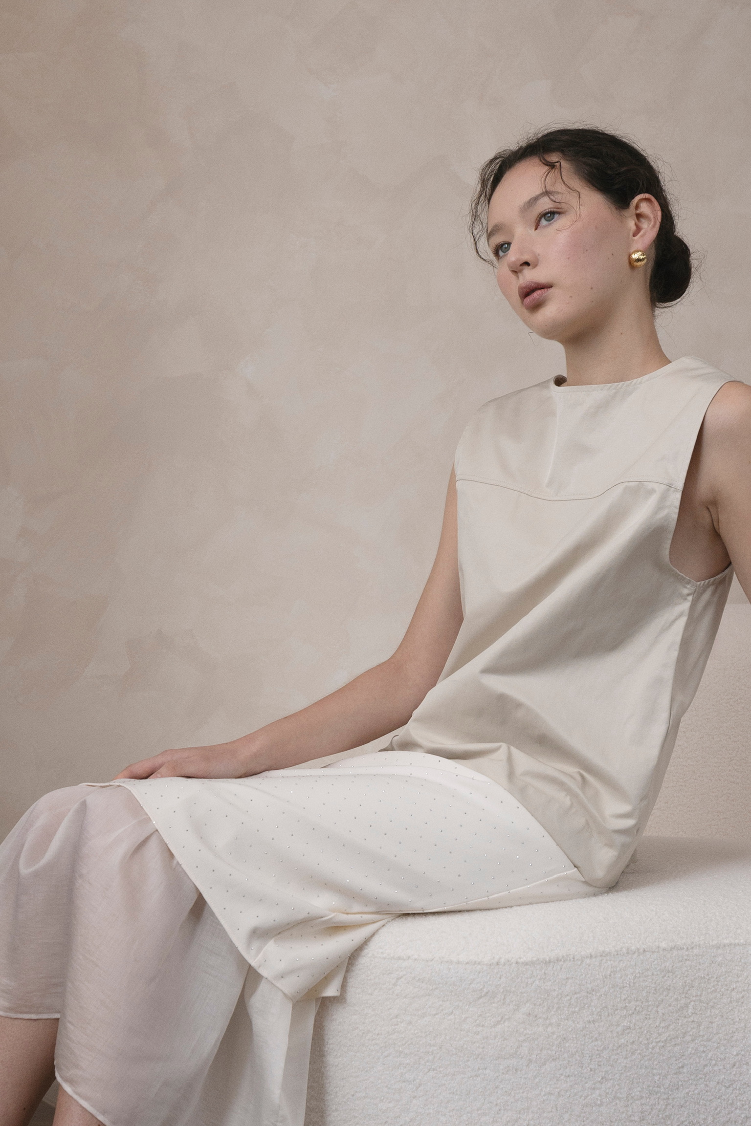 AL13/ BANDED LAYERED MERMAID SKIRT