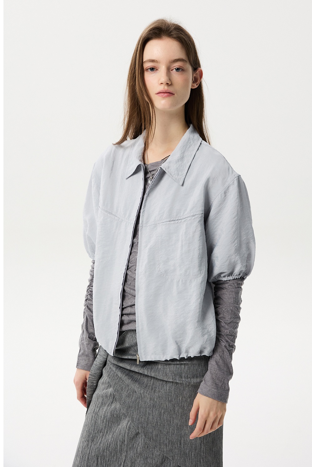 ML10 / SHORT SLEEVE ZIP-UP SHIRTS