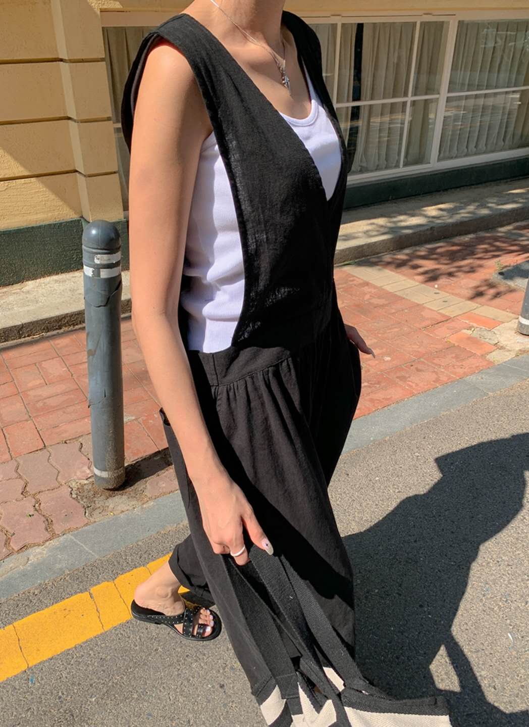 750426/OPEN BACK POCKET JUMPSUIT 