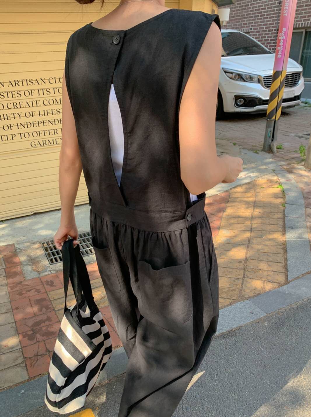 750426/OPEN BACK POCKET JUMPSUIT 