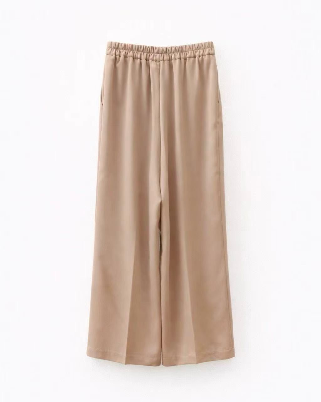 ME06 / Banded Waist Straight Leg Trousers