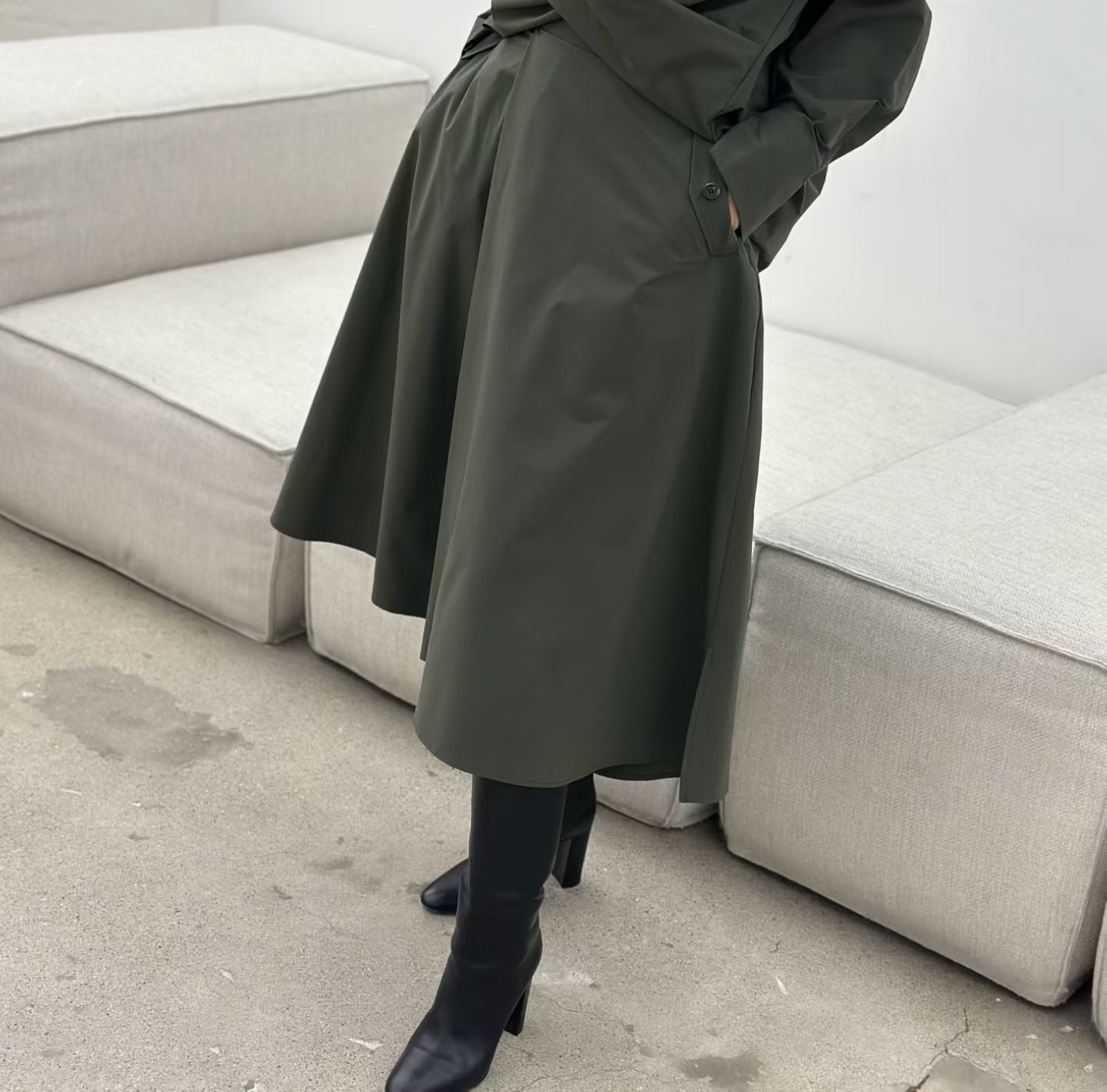 LE21 / CROPPED POCKET FLARE CULOTTES