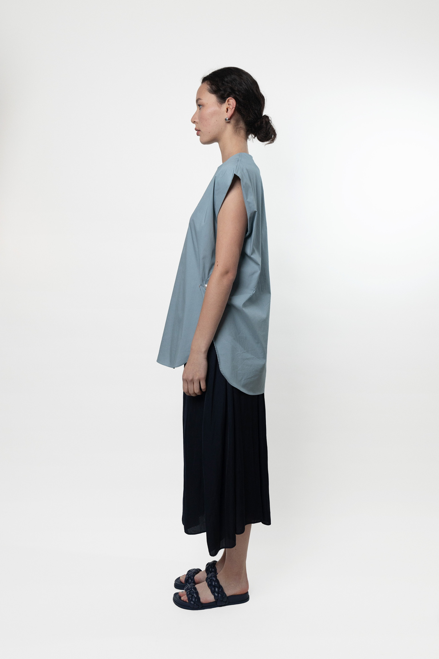 AL05/ FAUX PEARL CONNECTOR ANGULAR TOP