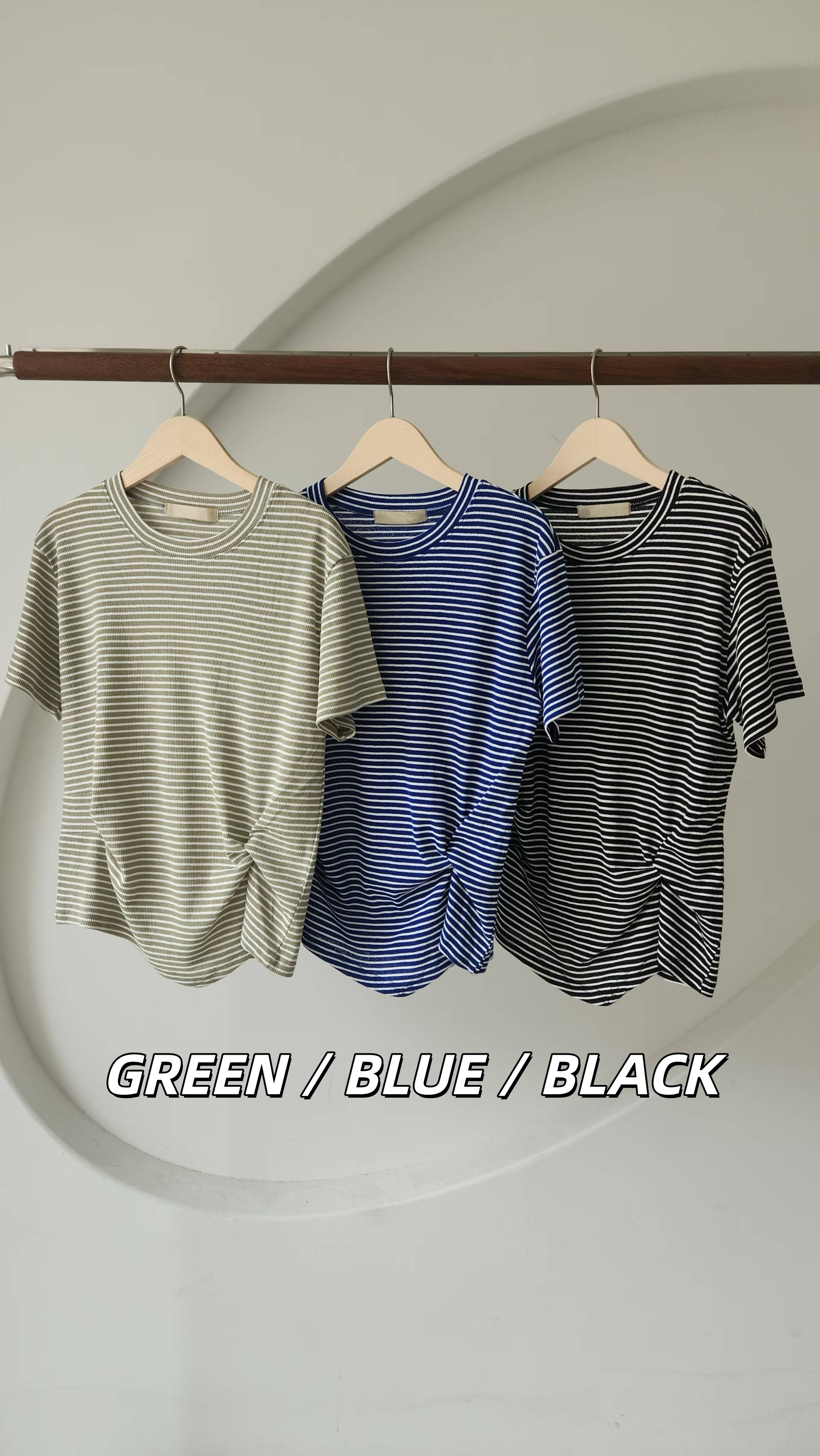 FLOELLA KNOT STRIPE TEE