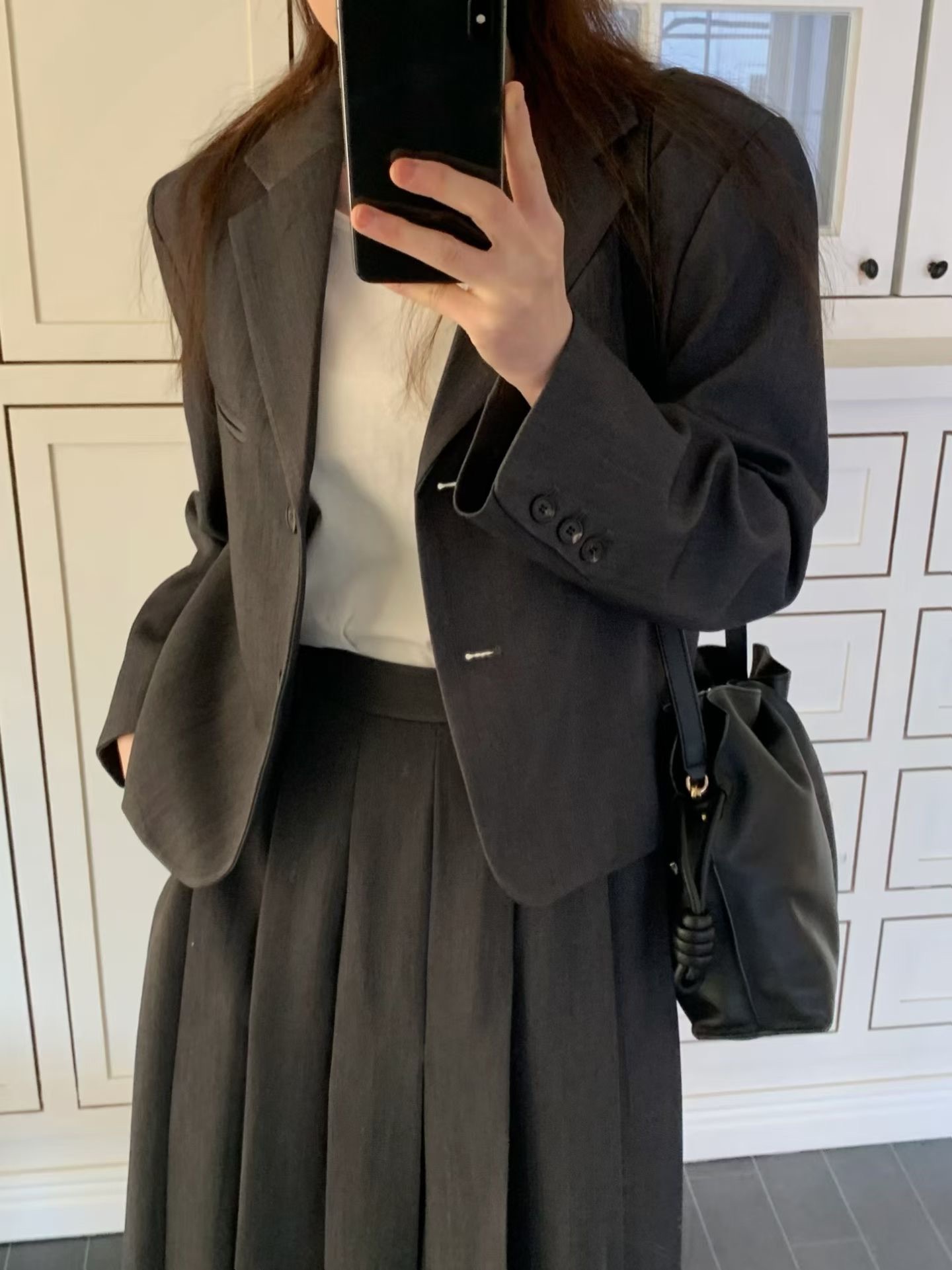 JU09 / BUTTON DOWN BLAZER