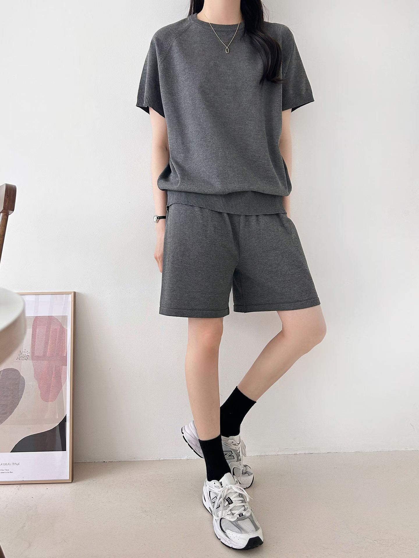 ELODIE SUMMER KNIT SHORT SET