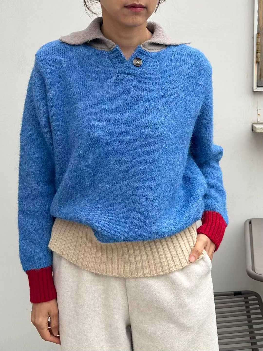 DANICA THREE-TONE SWEATER