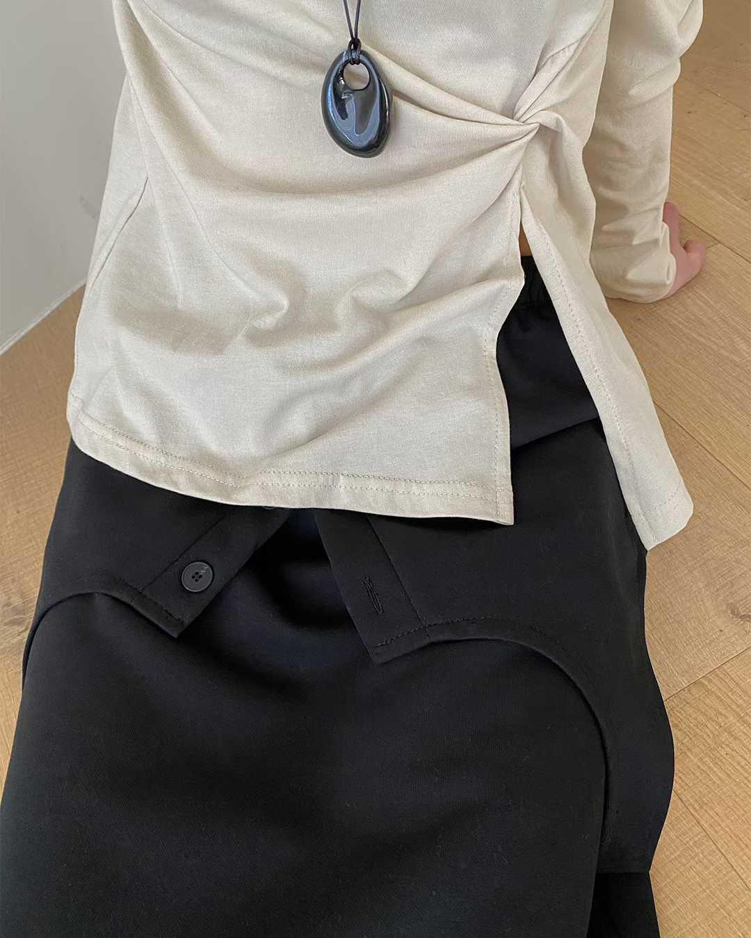 ELOISE OPEN KNOT LONG SLEEVES TEE