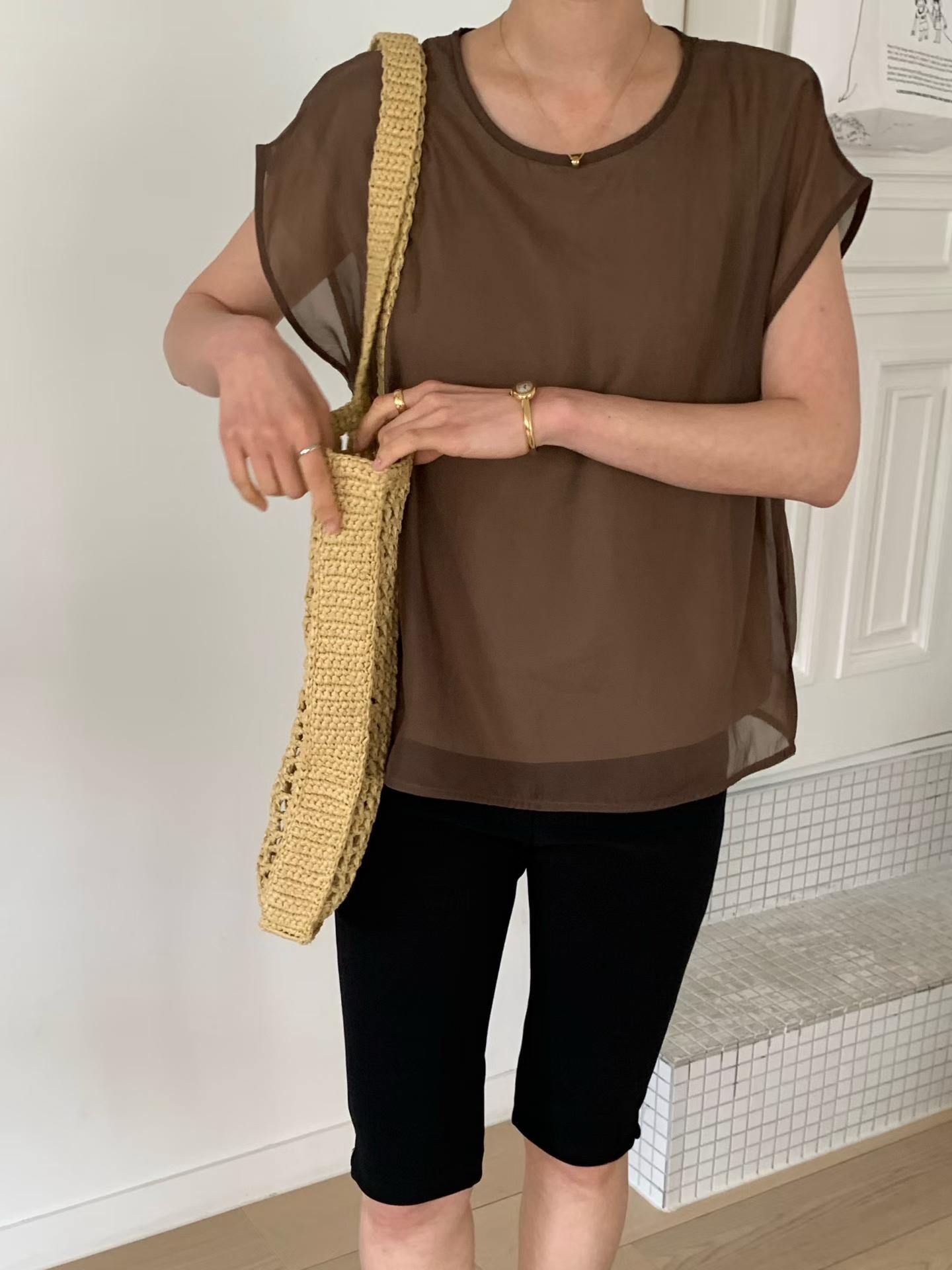 FOSTER CHIFFON OVERLAY BLOUSE