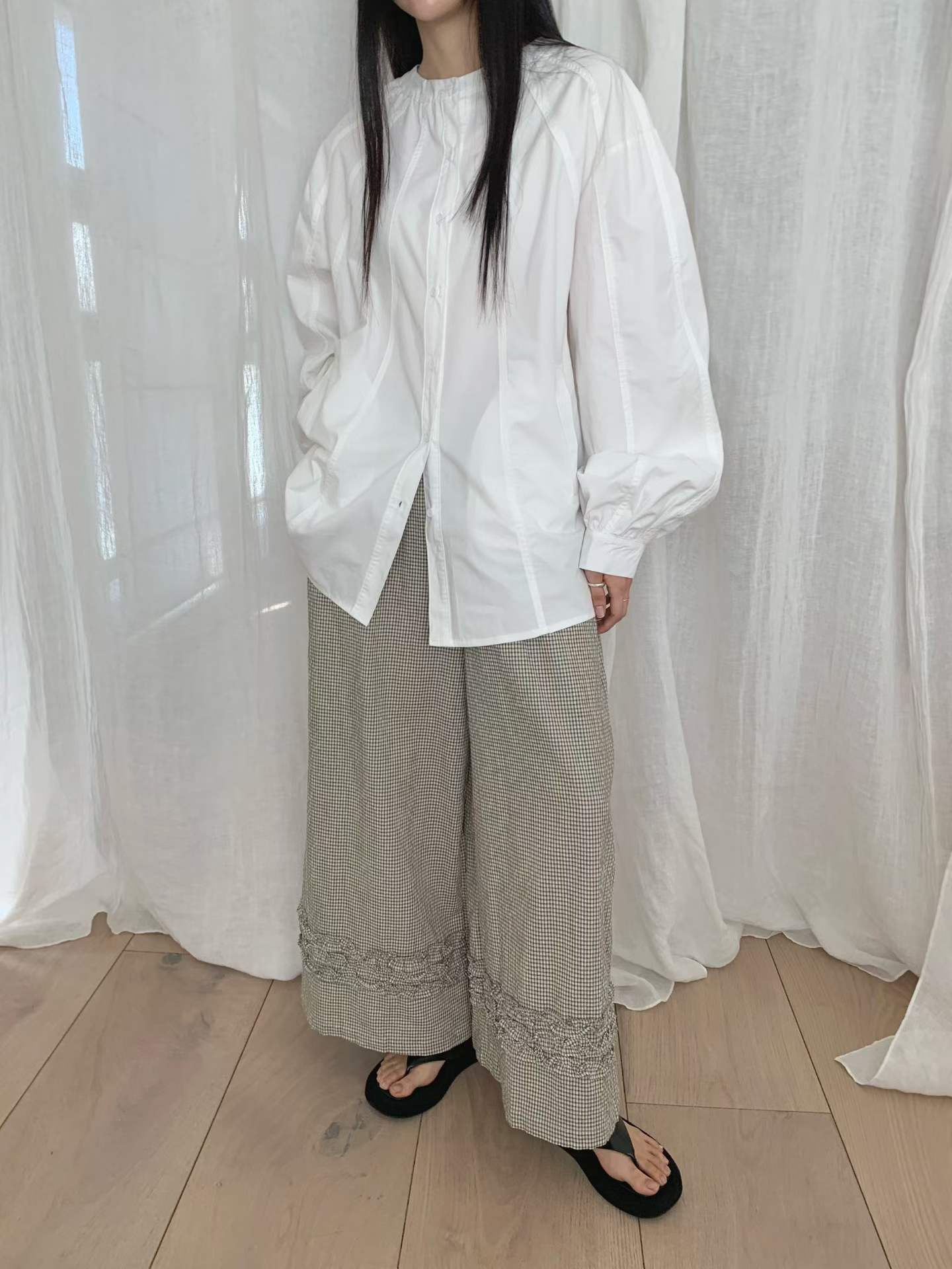 ELOUISE PANEL BUTTON SHIRT