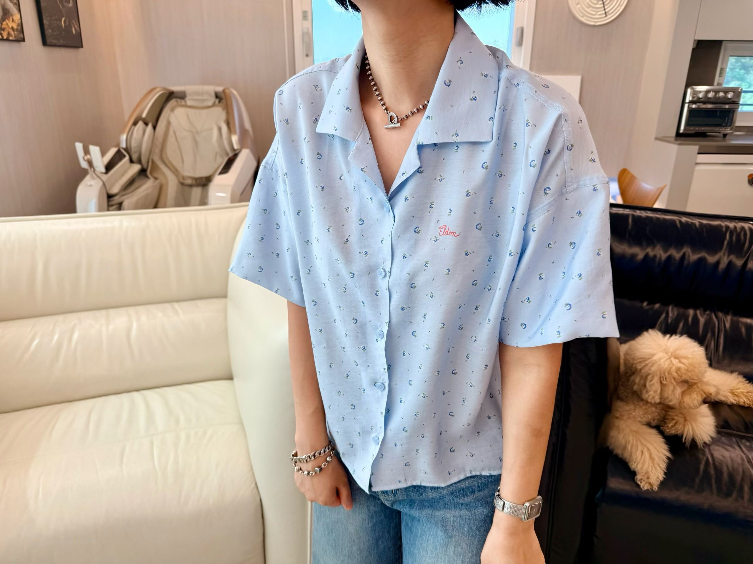 760426/BUTTON DOWN FLORAL PRINTED SHIRT 