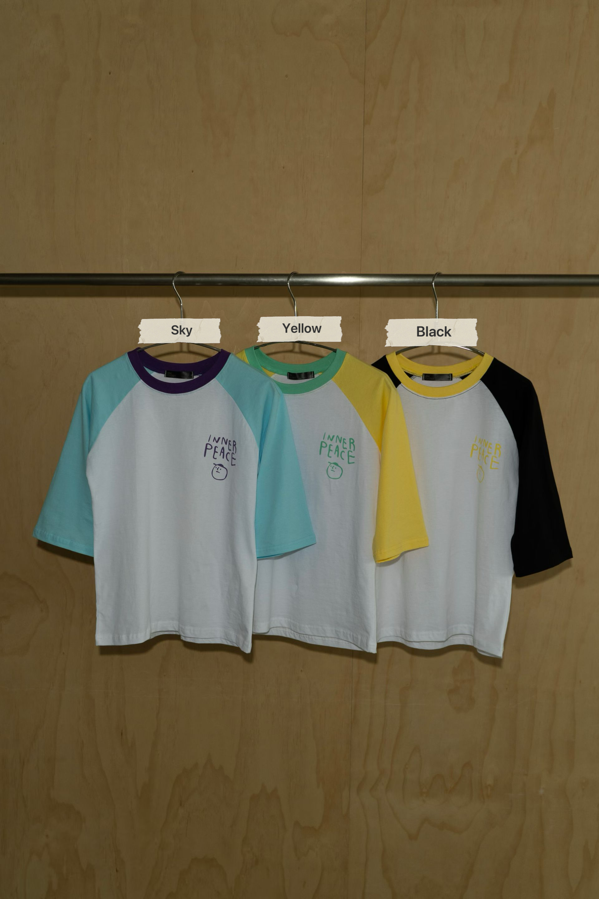 T190426/INNER PEACE COLOUR-BHLOCK TEE 