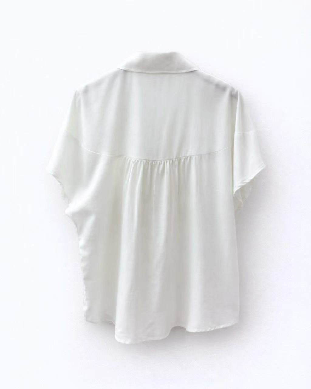 ME08 / Double Bow Button Down Blouse