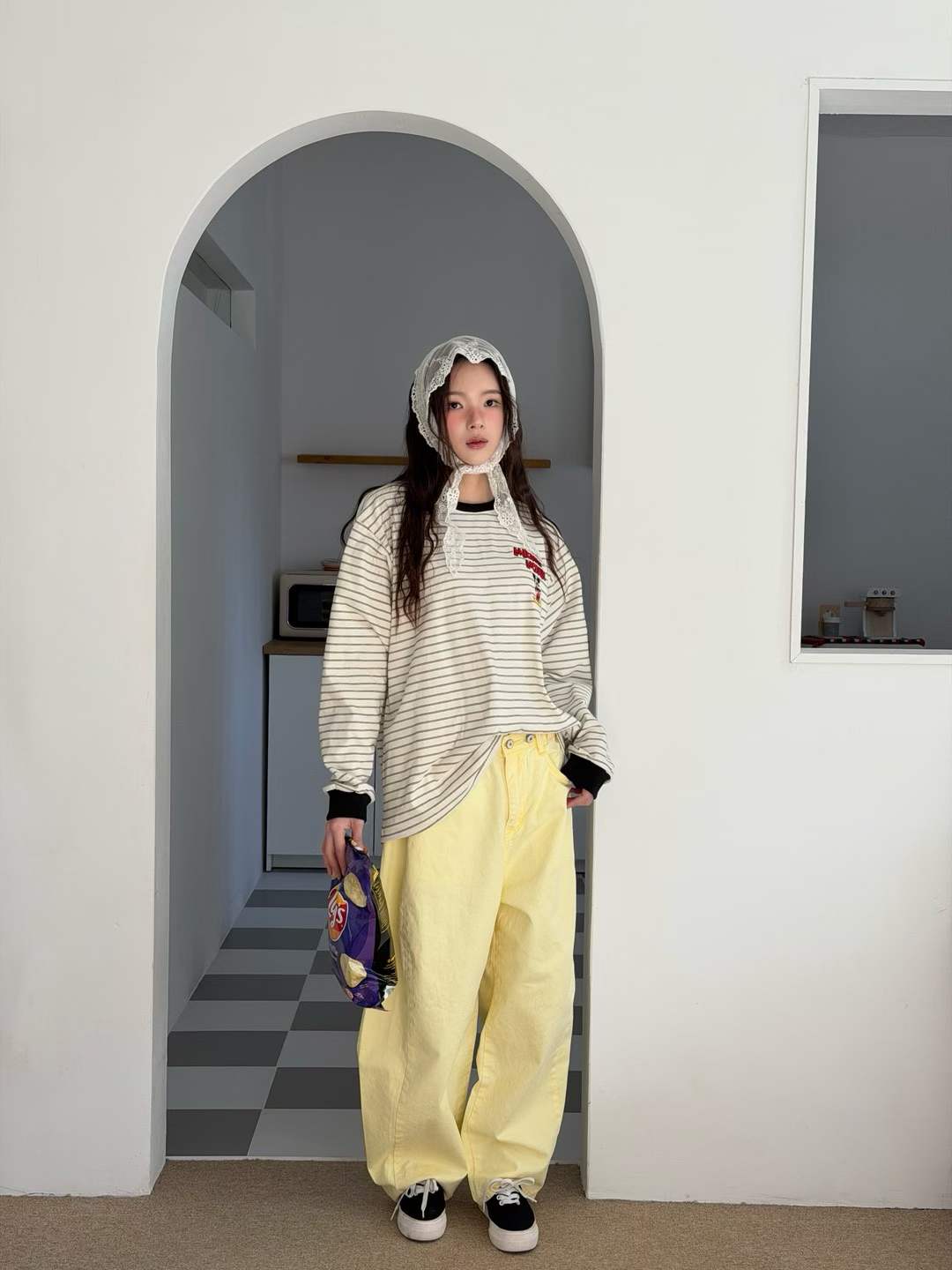 DASHA MICKEY STRIPE PULLOVER