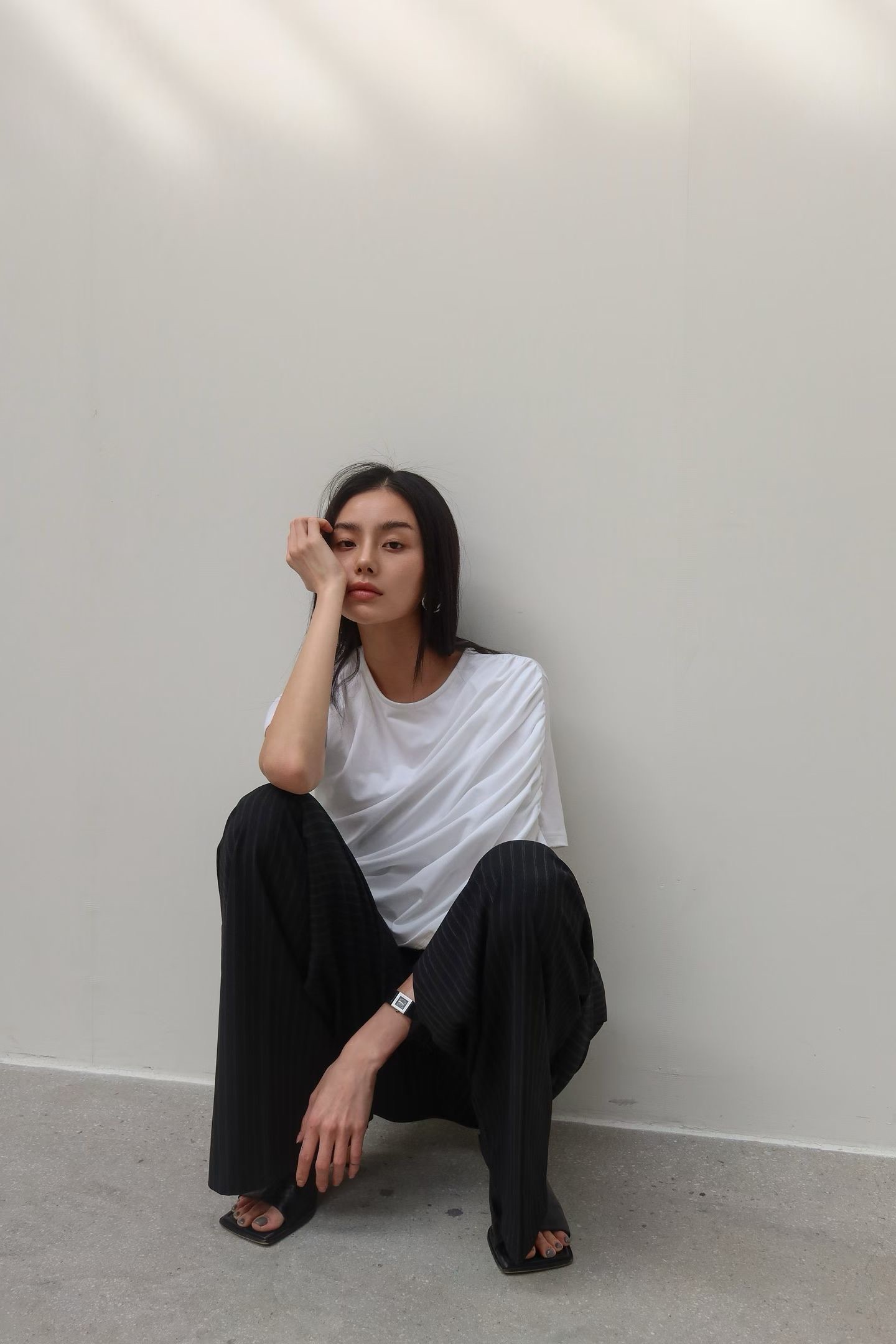 BY07 / RUCHING SHORT SLEEVES TEE