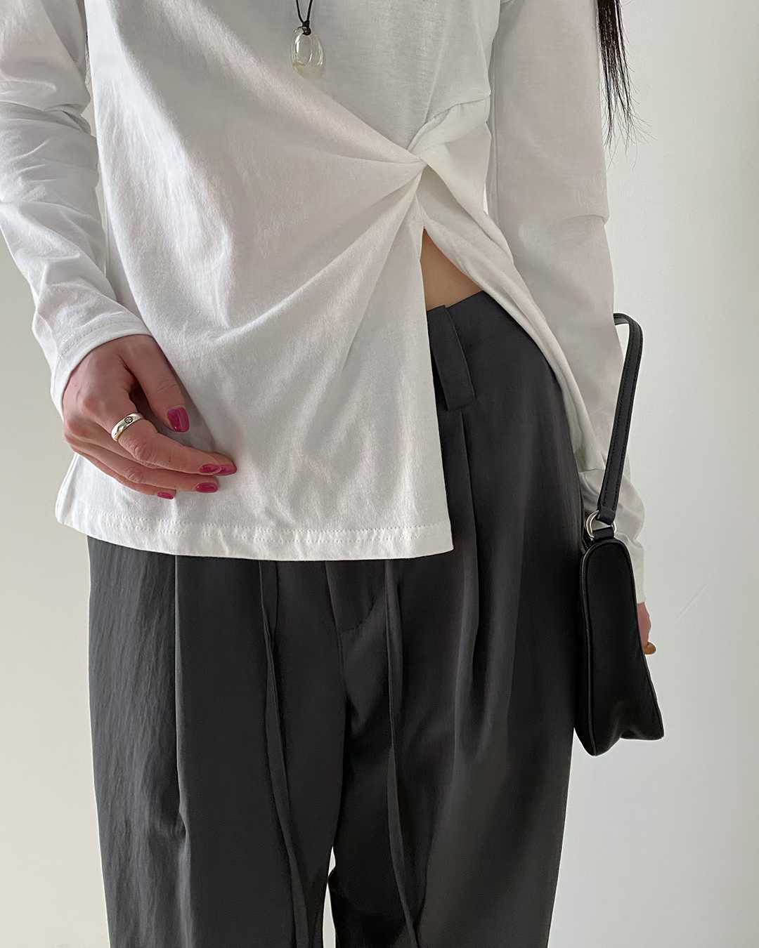 ELOISE OPEN KNOT LONG SLEEVES TEE